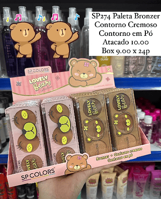 Bronzer Contorno Cremoso e Contorno em Pó Sp Colors (somente avulso)