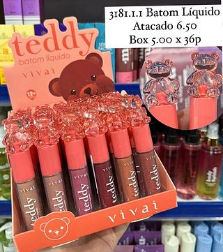 Batom líquido Teddy Vivai (somente avulso)