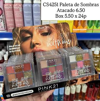 Paleta de Sombras Play With Me Pink 21