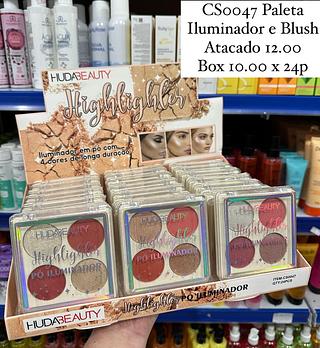 Paleta Iluminador e Blush Quarteto Huda Beauty (somente Peças)