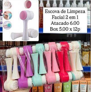 Escova de Limpeza 2 em 1 Facial Brush