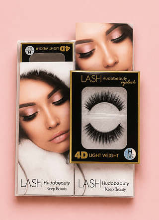 Cílios Postiços 1 Par Lash Hudabeauty