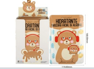 Máscara Facial Hidratante de Algodão Hello Mini
