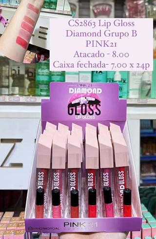 Lip Gloss Diamond Pink 21 (somente avulso)