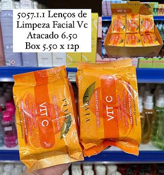 Lenços de Limpeza Facial Vitamina C Vivai