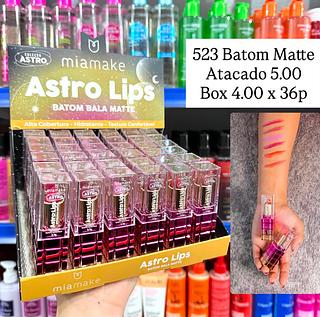 Batom Bala Matte Astro Lips Mia Make