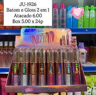 Batom e Gloss 2 em 1 Jummy Ju