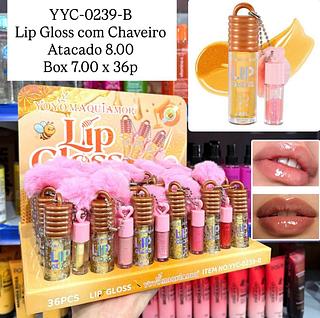 Lip Gloss Honey com Chaveiro Yoyo Maquiamor