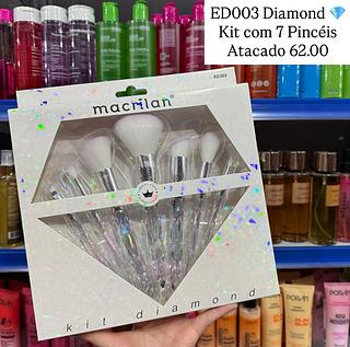 Diamond Kit com 7 Pincèis Macrilan
