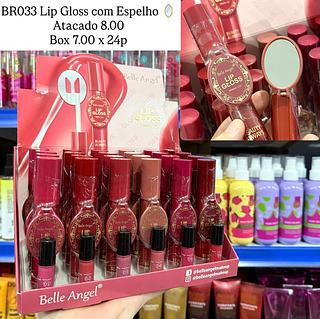 Lip Gloss com Espelho Belle Angel
