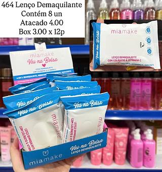Lenço Demaquilante Vai Na Bolsa com Colágeno e Vitamina c Contém 8 un Mia Make