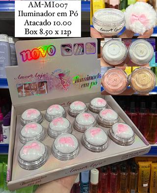 lluminador em Pó com Pompom Aplicador Amor Anjo