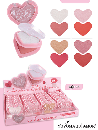 Blush & Iluminador 2 em 1 Yoyo Maquiamor