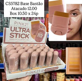 Base Facial em Bastão Ultra Stick Pink 21