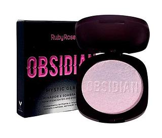 Iluminador e Sombra Cream Obsidian Ruby Rose (somente peças)