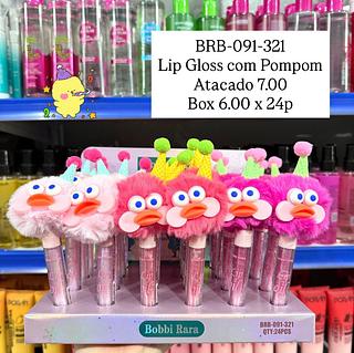 Lip Gloss com Pompom Bobbi Rara