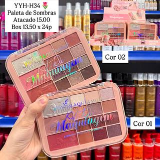 Paleta de Sombras Iluminador e Blush Yoyo Maquiamor
