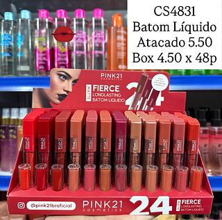 Batom Líquido Matte Fierce Longlasting Pink 21
