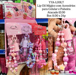 Lip Oil Mágico com Acessório pra Celular e Pulseira Yoyo Maquiamor