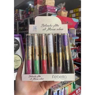 Delineador Glitter e Máscara de Cílios Febella (somente avulso)