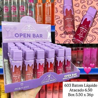 Batom Líquido Open Bar Mia Make