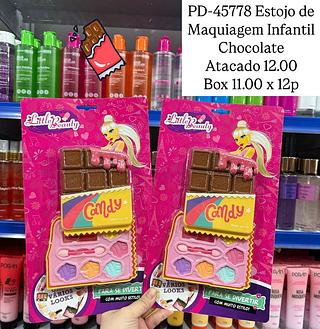 Estojo de Maquiagem infantil Chocolate Little Beauty