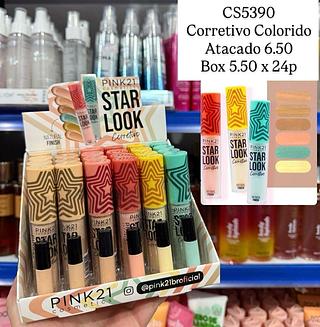 Corretivo Colorido Star Look Pink 21