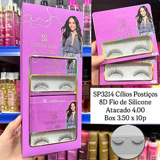 Cílios Postiços 8D Fio de Silicone Sabrina Sato