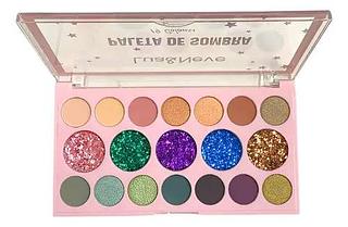 Paleta de Sombras e Glitter 19 Cores Lua&Neve (somente avulso)
