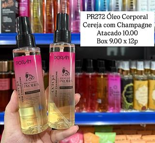 Òleo Corporal Cereja com Champagne Bem Me quero Poran
