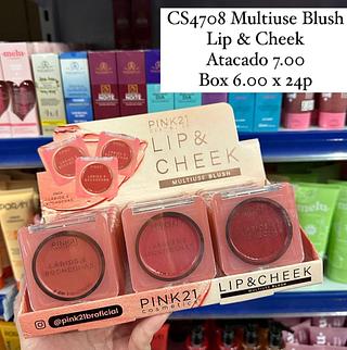 Blush Cremoso Lip & Cheek Pink 21 (somente peças)