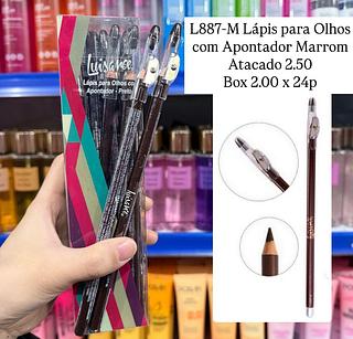 Lápis Para Olhos com Apontador Marrom Luisance