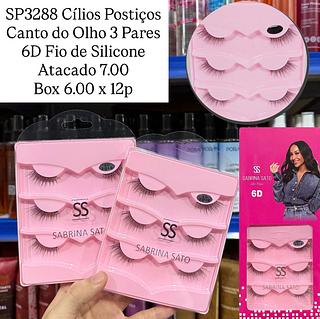 Cílios Postiços Canto do Olho 3 Pares Sabrina Sato
