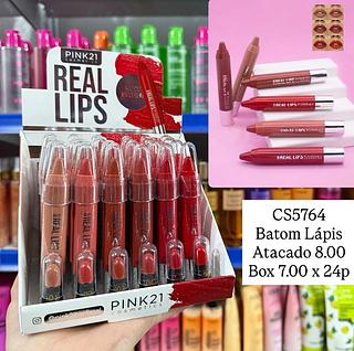 Batom Lápis Real Lips Pink 21