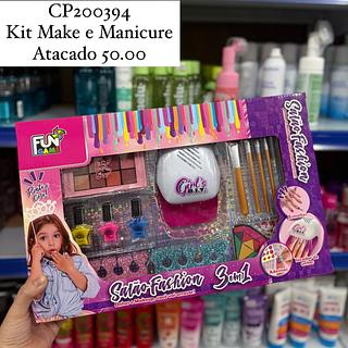 Kit Make e Manicure Infantil Salão Fashion Fun Game