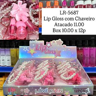 Lip Gloss com Chaveiro Lové Rain
