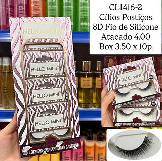 Cílios Postiços 3D Fio de Silicone Hello Mini