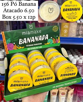 Pó Banana Translúcido Bananada Mia Make