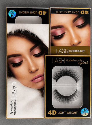 Cílios Postiços 1 Par Lash Hudabeauty