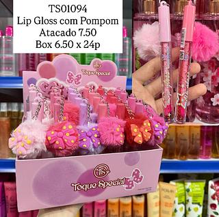 Lip Gloss com Pompom Toque Special (somente peças)