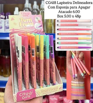 Lapiseira Delineadora Tutti Frutti City Girls