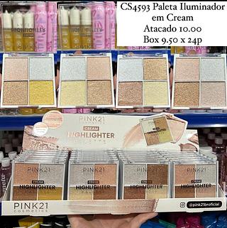 Paleta de Iluminador em Creme Pink 21