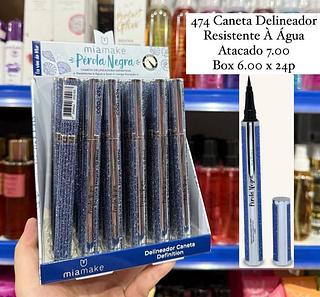 Caneta Delineadora Pérola Negra Resistente Á Água Mia Make