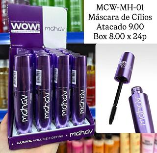 Máscara de Cílios Alonga Volume e Define WOW Mahav