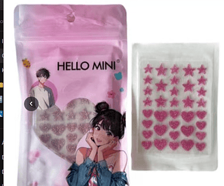 Adesivo de Glitter para Espinha Hello Mini