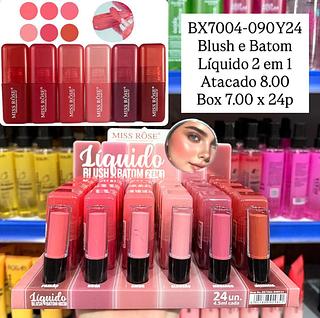 Blush e Batom Líquido 2 em 1 Miss Rôse