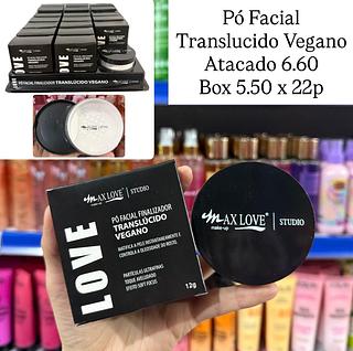 Pó Facial Translúcido Vegano Max Love