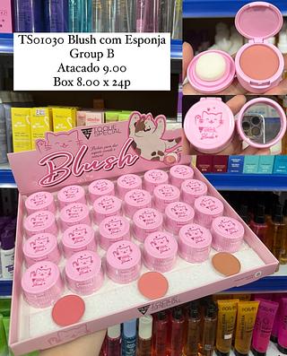 Blush com Esponja e Espelho Grupo B Toque Especial (somente avulso)