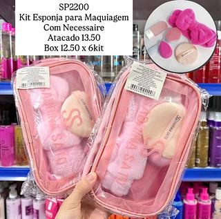 Kit Esponja para Maquiagem com Necessaire Sabrina Sato