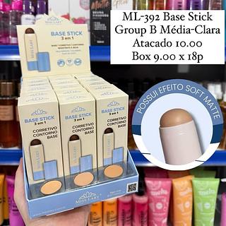 Base Corretivo e Contorno Stick Grupo B Média Clara Miss Lary